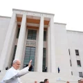 El Papa León XIV en la Universidad de La Sapienza, este jueves.