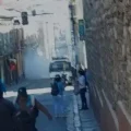Gasificación en inmediaciones de la plaza Murillo