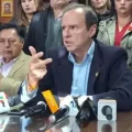 Quiroga brindó este jueves una conferencia de prensa.
