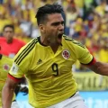 El 'Tigre' Falcao celebrando un gol con la camiseta de Colombia.