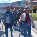 Marcha de mineros en La Paz