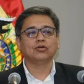 Vocero presidencial, José Luis Gálvez, en conferencia del jueves.