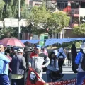 Magisterio rural bloqueo en Cochabamba