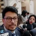 El canciller de Bolivia, Fernando Aramayo, después del evento del PNUD.