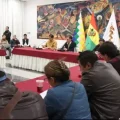La reunión del presidente Rodrigo Paz y la dirigencia de la COR de El Alto.