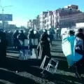 La policía desbloqueó la avenida Juan Pablo II, de El Alto.