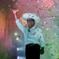 Candidato presidencial Roberto Sánchez durante un mitin en Lima.