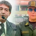 Hernán Paredes, viceministro de Régimen Interior, y Mirko Sokol, comandante de la Policía boliviana.