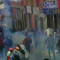 Disturbios en la ciudad de La Paz