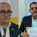 Gustavo Ávila (izquierda), presidente del TSE, y el vocal Carlos Ortíz (derecha)