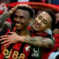 Eli Junior Kroupi, jugador del Bournemouth, celebrando su gol ante el City.