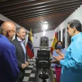 El expresidente José Luis Rodríguez Zapatero y el presidente venezolano Nicolás Maduro, en Caracas, enero de 2023.