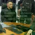Sebastián Marset tras ser capturado en su casa, junto a los 13 celulares, dos tablets y una laptop