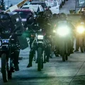 Efectivos policiales durante el corredor humanitario desarrollado el pasado sábado