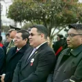 Róger Mariaca, fiscal General del Estado en los actos conmemorativos por el aniversario de Chuquisaca.