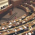 Una sesión plenaria de la Cámara de Diputados en La Paz. Hoy se reunirán de manera virtual.