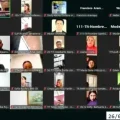 La sesión virtual de la Cámara de Diputados.