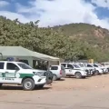 Policías permanecen en la zona de Parotani