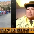 La presidenta de la Asamblea Permanente de Derechos Humanos de El Alto, Virginia Ugarte. Captura de video.