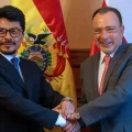 El canciller Aramayo recibió en su despacho a Velasco el 28 de mayo en una reunión de despedida.