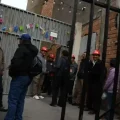 Dirigentes en la sede de la COB en La Paz.