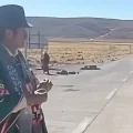 Autoridad originaria denunciando financiamiento a bloqueos.