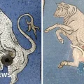 Un pequeño cráter se había formado en el mosaico, lo que provocó que se llevaran a cabo trabajos de restauración la semana pa