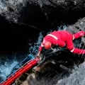 Rescate de cuerpo sin vida en la represa