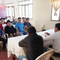 Reunión entre autoridades de Omereque y Saipina