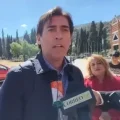 El ministro de Obras Públicas, Mauricio Zamora, llegó este martes a Sucre.