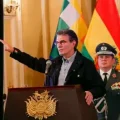 Paz este miércoles durante la posesión del nuevo Ministro de Defensa.