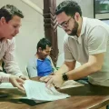 El alcalde de San José de Chiquitos, Diego Caballero, durante la promulgación de la norma