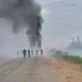 Operativo de desbloqueo en San Julián