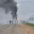 Operativo de desbloqueo en San Julián