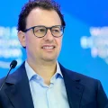 El consejero delegado de Anthropic, Dario Amodei, en la reunión anual del Foro Económico Mundial en Davos, Suiza, enero de 20