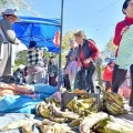 Amas de casa se abastecen de alimentos en ferias organizadas por el Gobierno en La Paz.