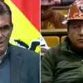 El presidente Rodrigo Paz y el líder de la COB, Mario Argollo.