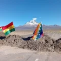 Uno de los bloqueos en el altiplano.