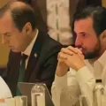 Jorge Tuto Quiroga y el gobernador de Santa Cruz, Juan Pablo Velasco.