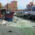 Una de las principales avenidas de la ciudad de El Alto
