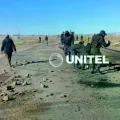 Efectivos policiales y militares despejando la zona de Caracollo