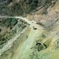 Vista de un tramo carretero en Llavini.